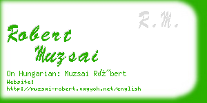 robert muzsai business card